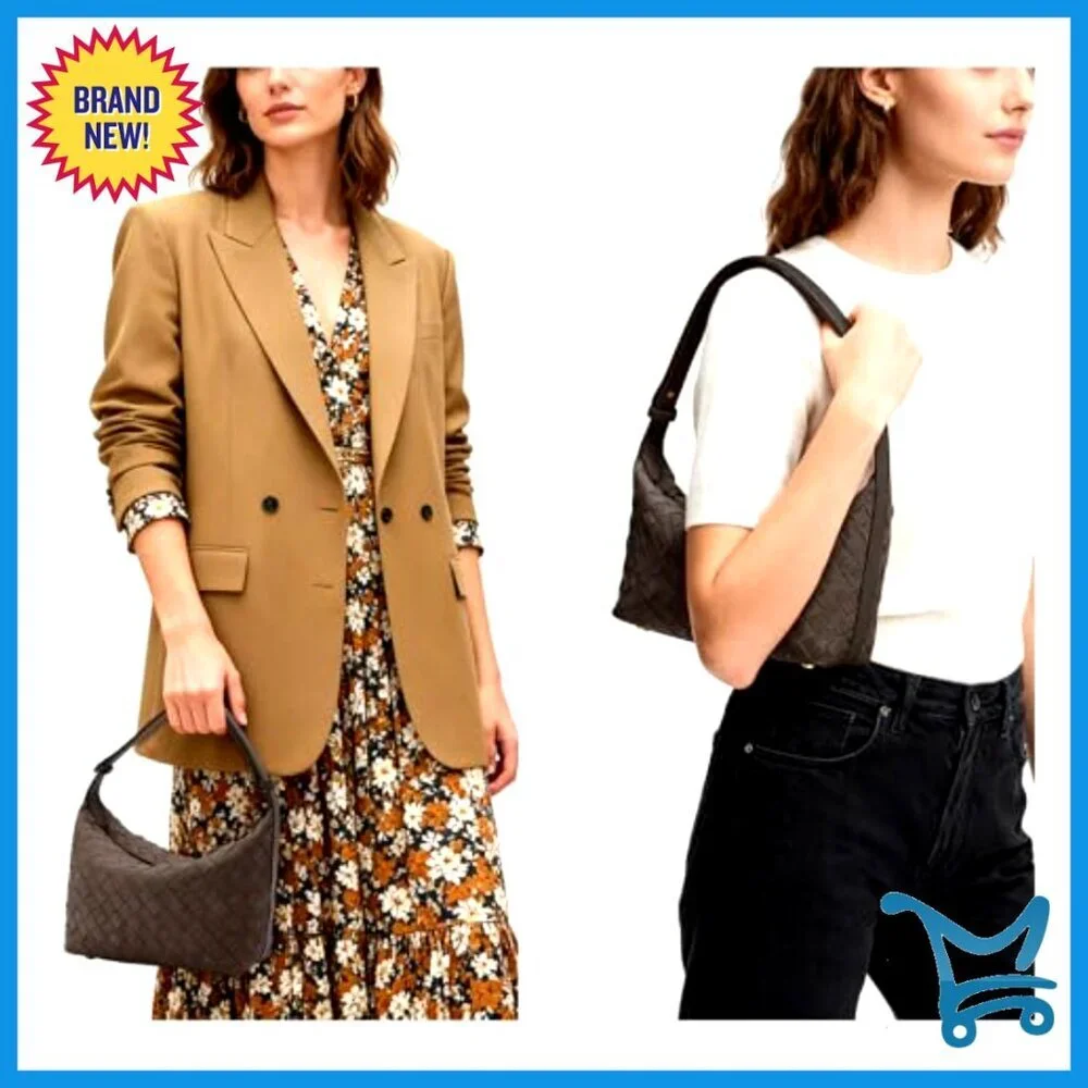 Vegan Leather Handwoven Crossbody Hobo Bag for Everyday Casual Use